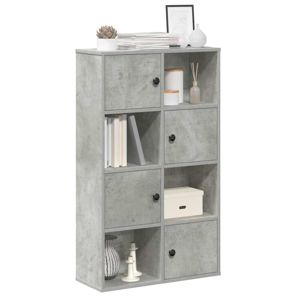 vidaXL Bookcase Concrete Grey 60x24x101.5 cm Engineered Wood 1