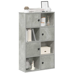 vidaXL Bookcase Concrete Grey 60x24x101.5 cm Engineered Wood 1