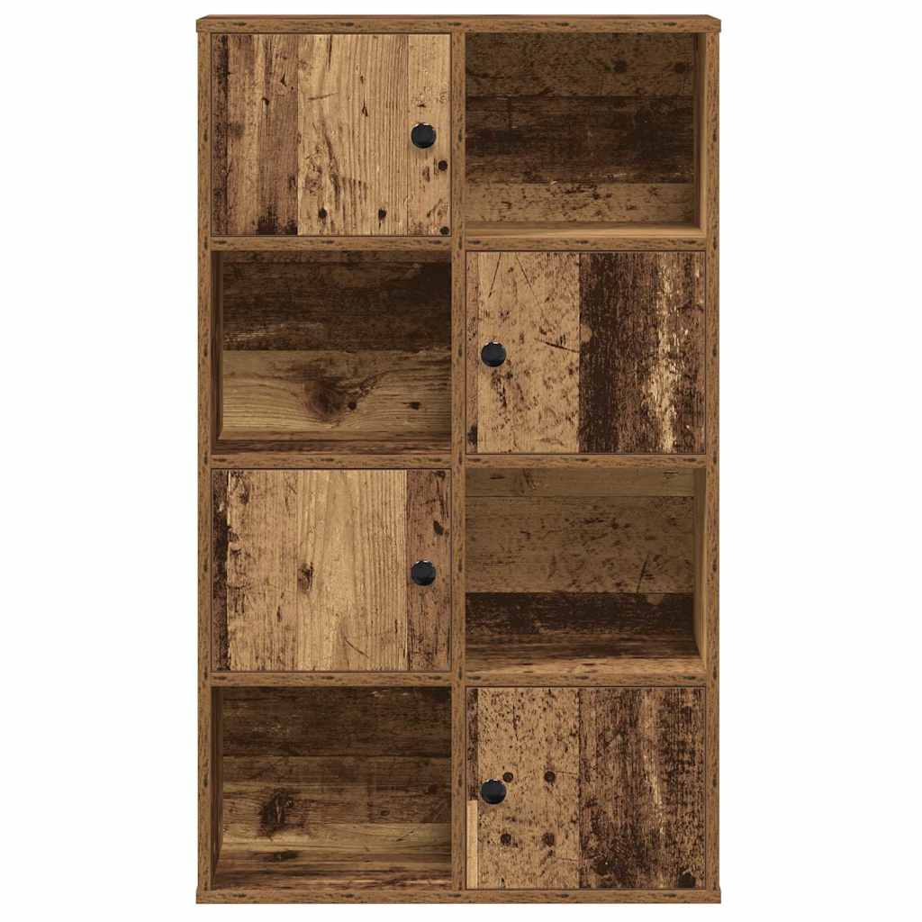 vidaXL Bookcase Old Wood 60x24x101.5 cm Engineered Wood 4