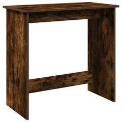 vidaXL Desk Smoked Oak 80x40x75 cm Engineered Wood 2