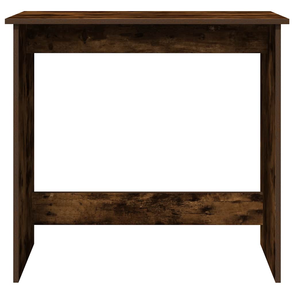 vidaXL Desk Smoked Oak 80x40x75 cm Engineered Wood 4