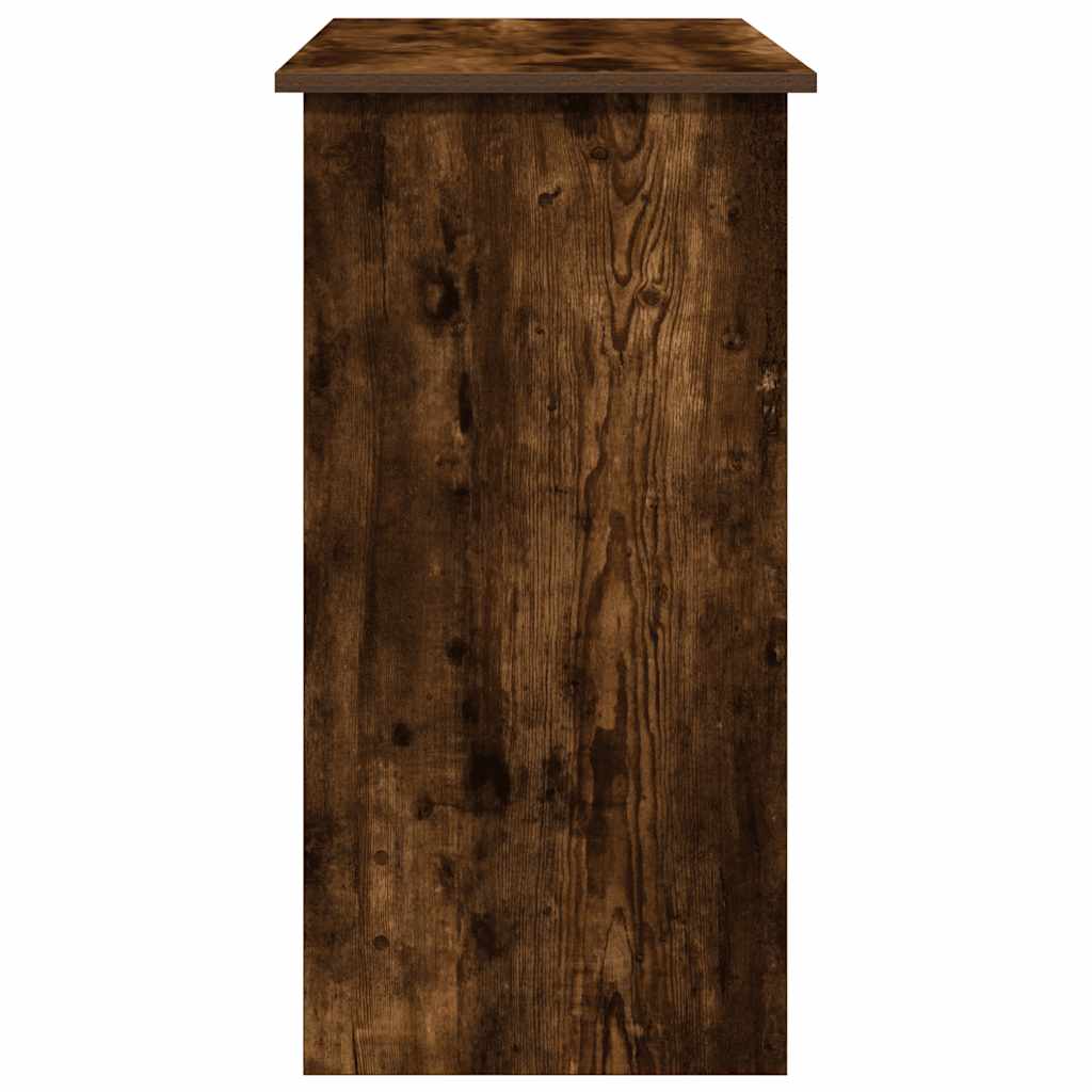 vidaXL Desk Smoked Oak 80x40x75 cm Engineered Wood 5