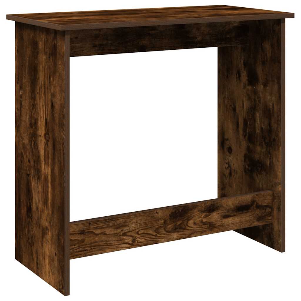 vidaXL Desk Smoked Oak 80x40x75 cm Engineered Wood 6