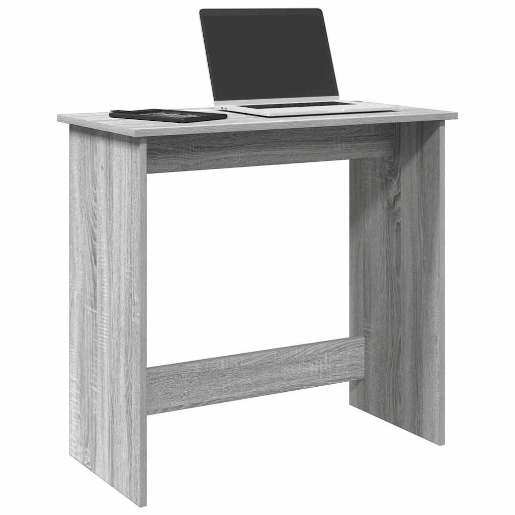 vidaXL Desk Grey Sonoma 80x40x75 cm Engineered Wood 1