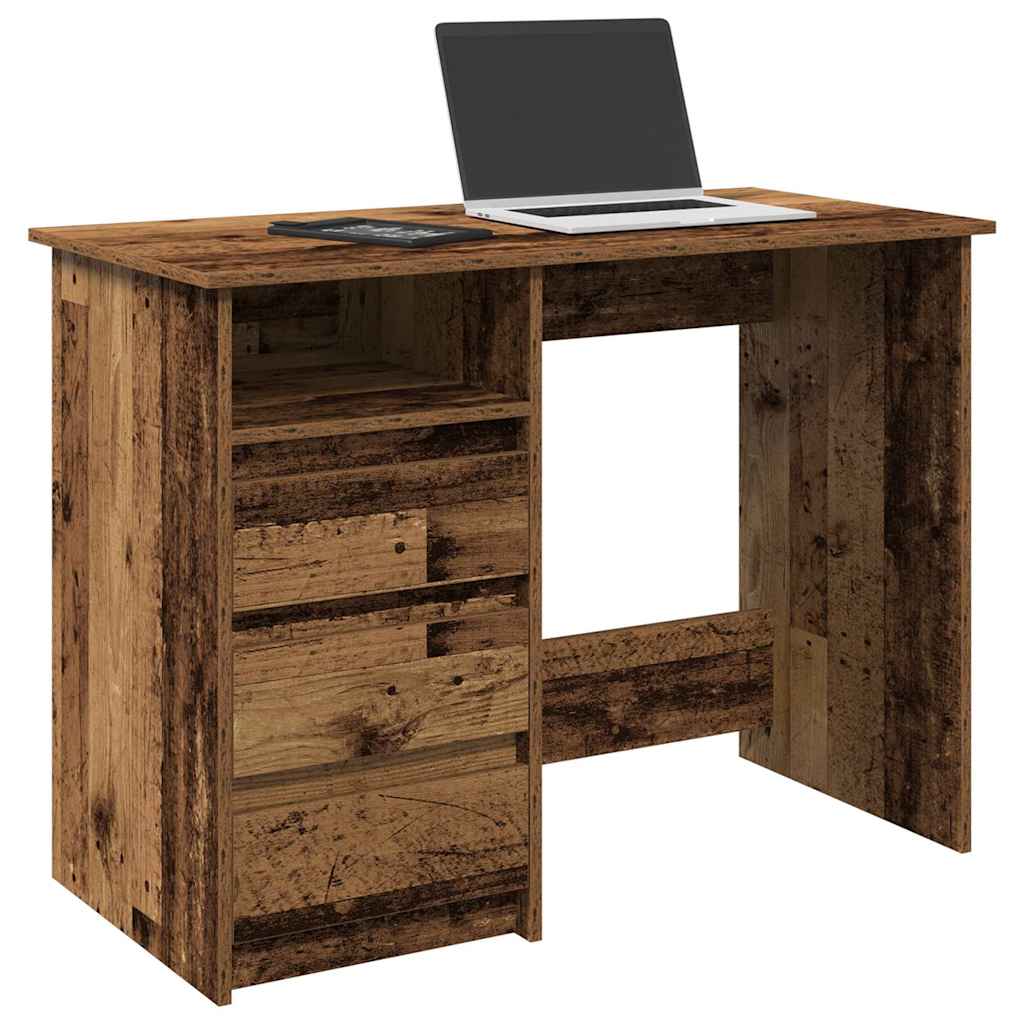 Desk 102x50x75 cm Engineered Wood Old wood