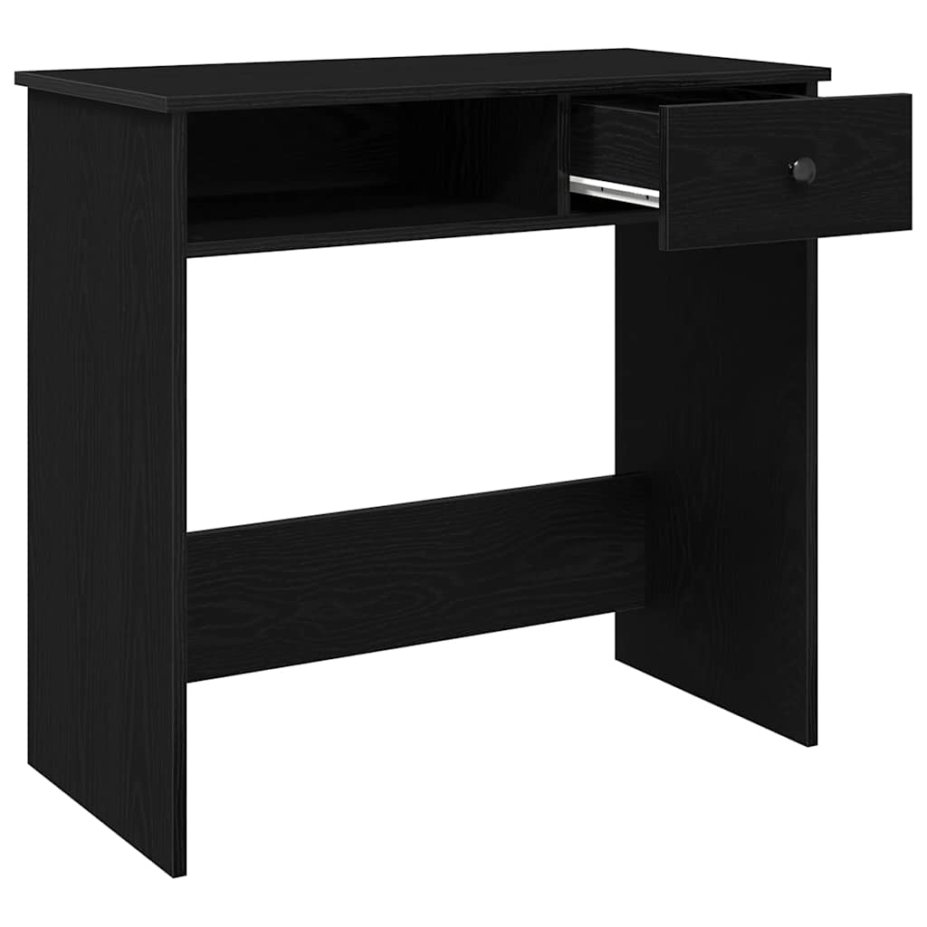 vidaXL Desk Black 80x40x75 cm Engineered Wood 5