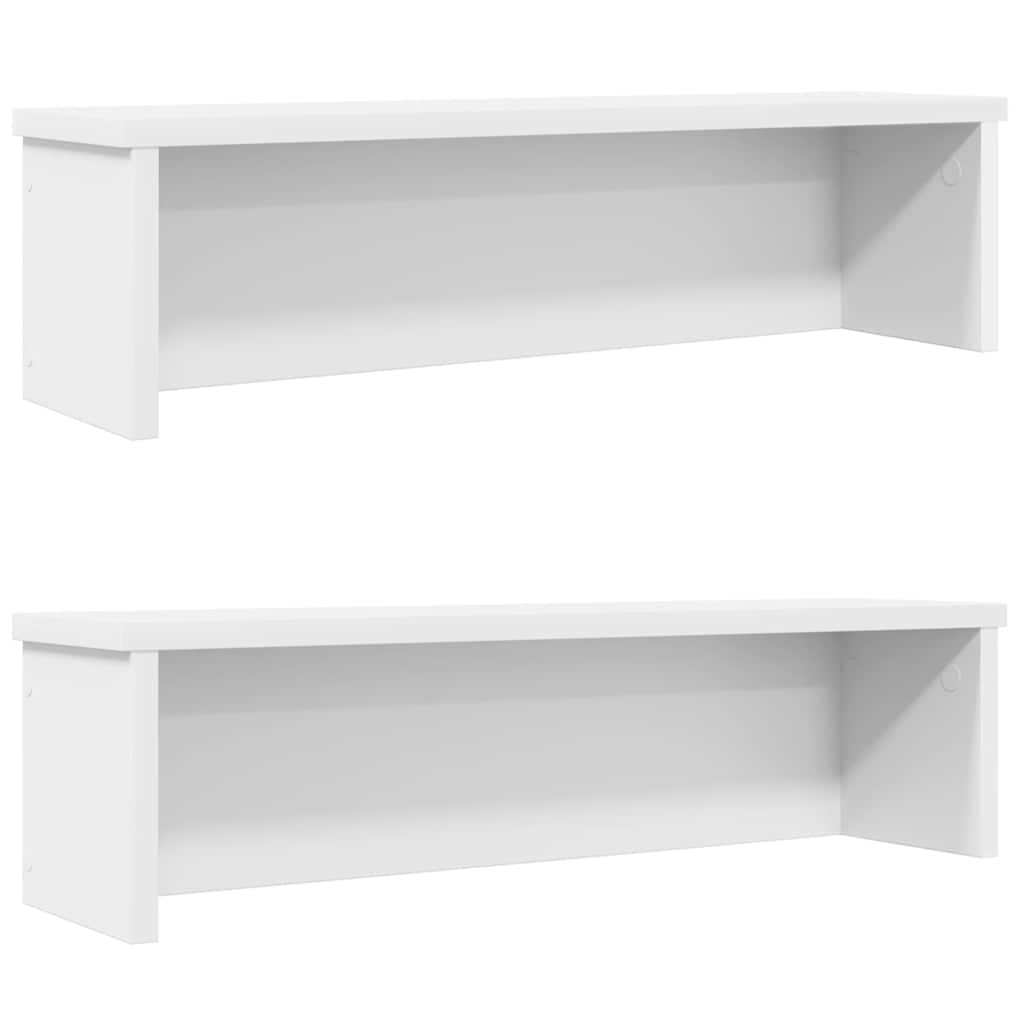vidaXL Kitchen Racks Stackable 2 pcs White 50x15x16 cm 1