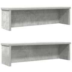 vidaXL Kitchen Racks Stackable 2 pcs Concrete Grey 50x15x16 cm 1