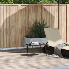 vidaXL Garden Coffee Table Rectangular Brown 60x40x37 cm Poly Rattan 1