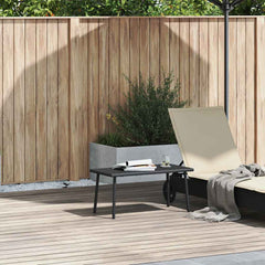 vidaXL Garden Coffee Table Rectangular Black 80x40x37 cm Poly Rattan 1