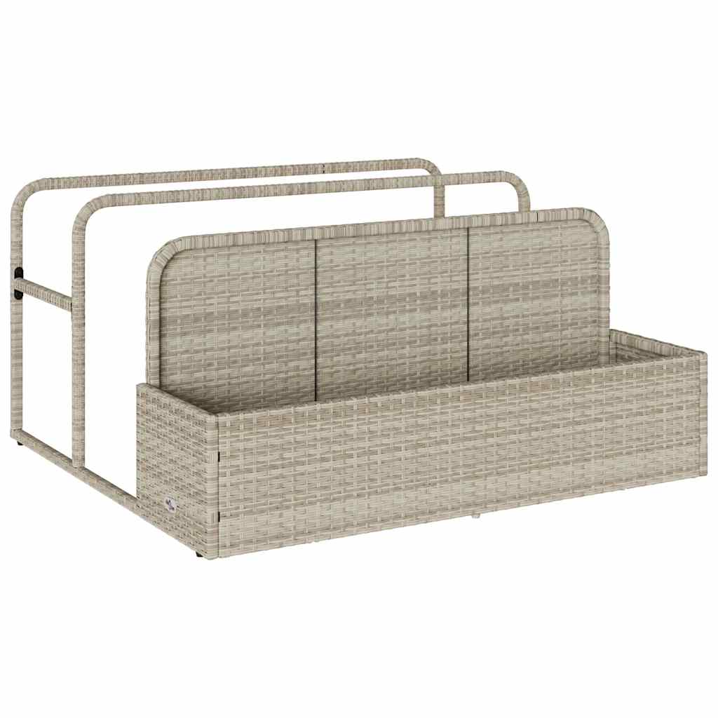 Poolside Float Storage Light Grey Poly Rattan, image 2