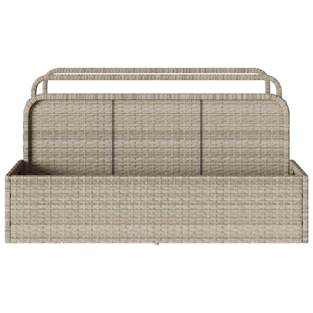 Poolside Float Storage Light Grey Poly Rattan, image 5