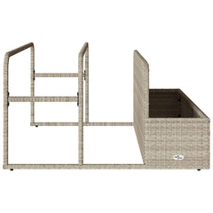 Poolside Float Storage Light Grey Poly Rattan, image 6