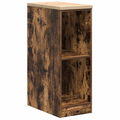vidaXL Garage Storage Cabinet Smoked Oak 30x51x85 cm Solid Wood Pine 2