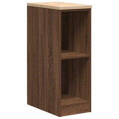 vidaXL Garage Storage Cabinet Brown Oak 30x51x85 cm Solid Wood Pine 2