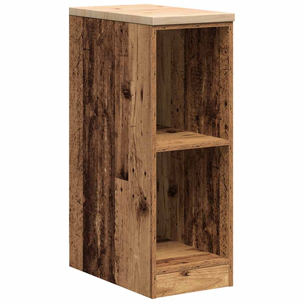 vidaXL Garage Storage Cabinet Old Wood 30x51x85 cm Solid Wood Pine 2