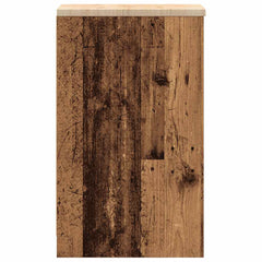 vidaXL Garage Storage Cabinet Old Wood 30x51x85 cm Solid Wood Pine 6
