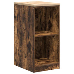 vidaXL Garage Storage Cabinet Smoked Oak 40x51x85 cm Solid Wood Pine 2