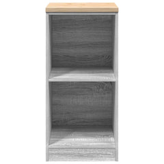 vidaXL Garage Storage Cabinet Grey Sonoma 40x51x85 cm Solid Wood Pine 5