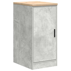 vidaXL Garage Storage Cabinet Concrete Grey 40x51x85 cm Solid Wood Pine 2