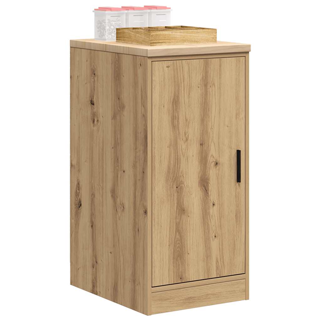 vidaXL Garage Storage Cabinet Artisan Oak 40x51x85 cm Solid Wood Pine 4