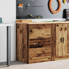 Garage Storage Cabinet Solid Wood Pine 60 x 51 x 85 cm 4 Drawers Old wood