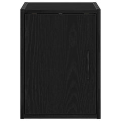 vidaXL Garage Wall Cabinets 2 pcs Black Engineered Wood 6