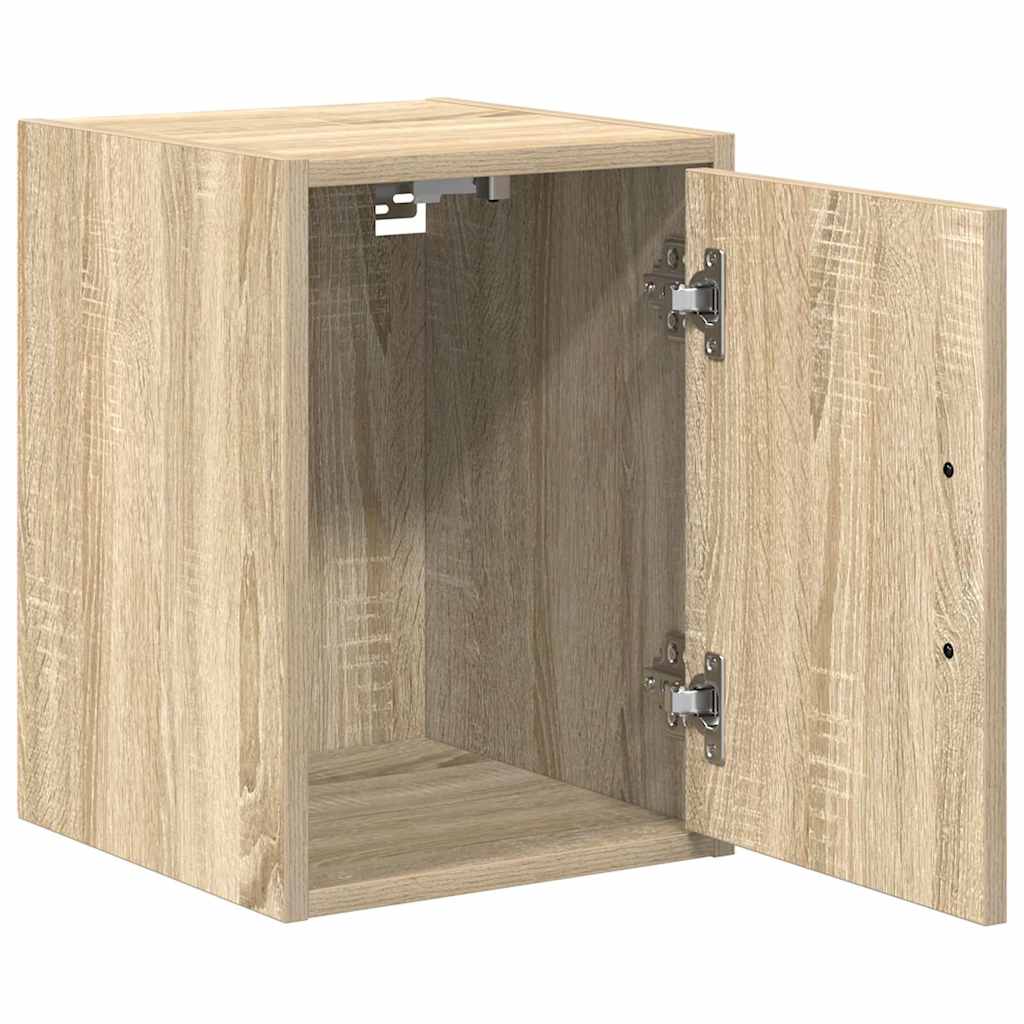 vidaXL Garage Wall Cabinets 2 pcs Sonoma Oak Engineered Wood 5