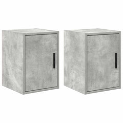 vidaXL Garage Wall Cabinets 2 pcs Concrete Grey Engineered Wood 2