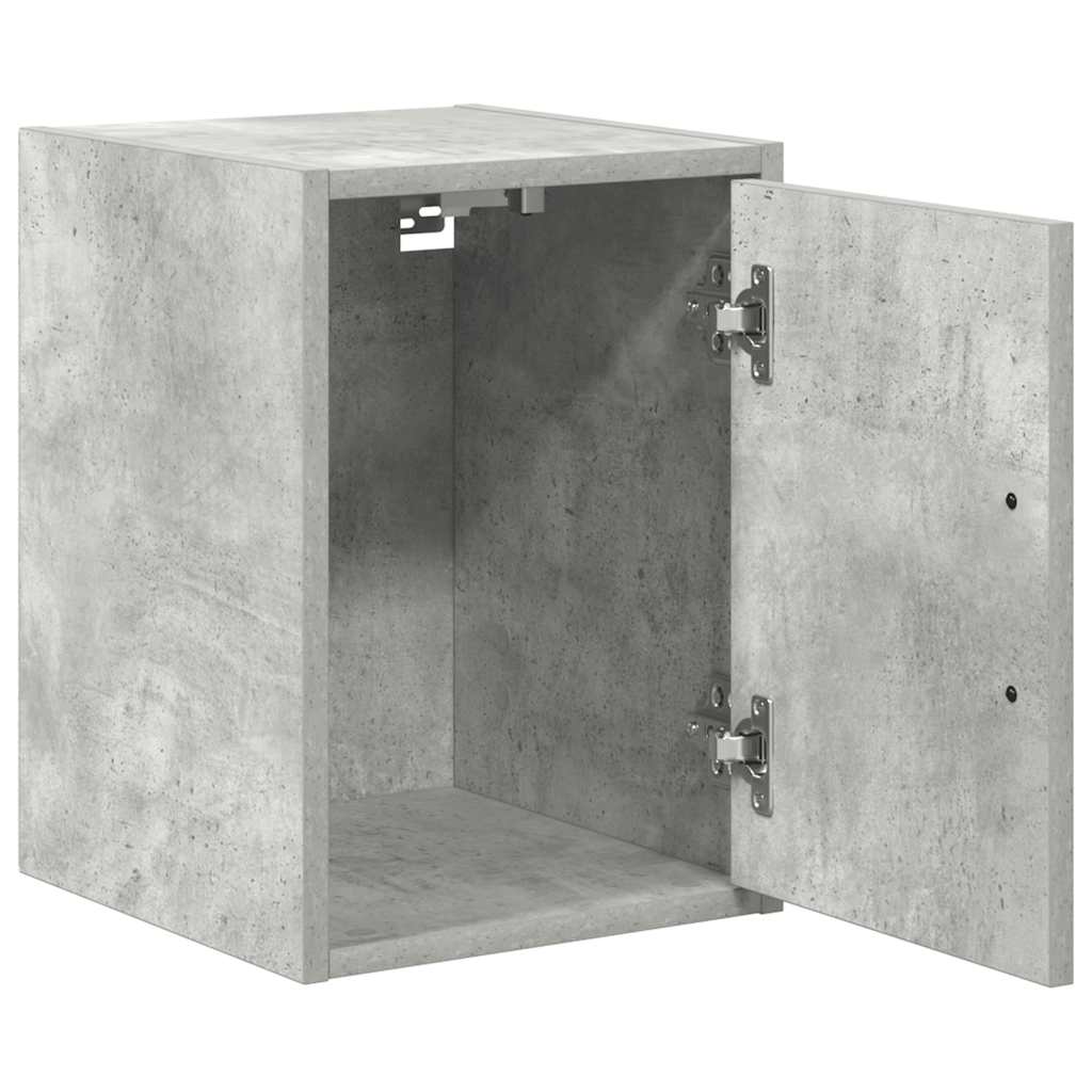vidaXL Garage Wall Cabinets 2 pcs Concrete Grey Engineered Wood 5