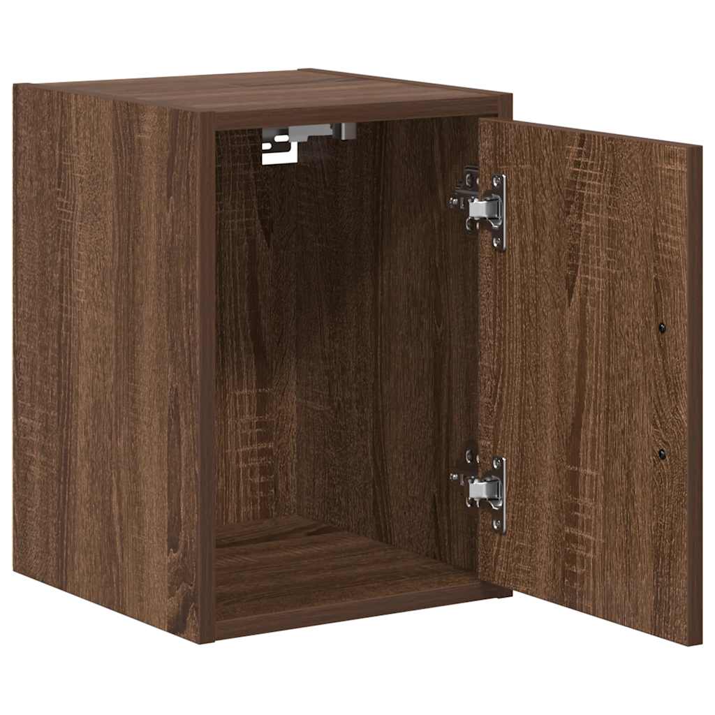 vidaXL Garage Wall Cabinets 2 pcs Brown Oak Engineered Wood 5