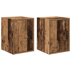 vidaXL Garage Wall Cabinets 2 pcs Old Wood Engineered Wood 2