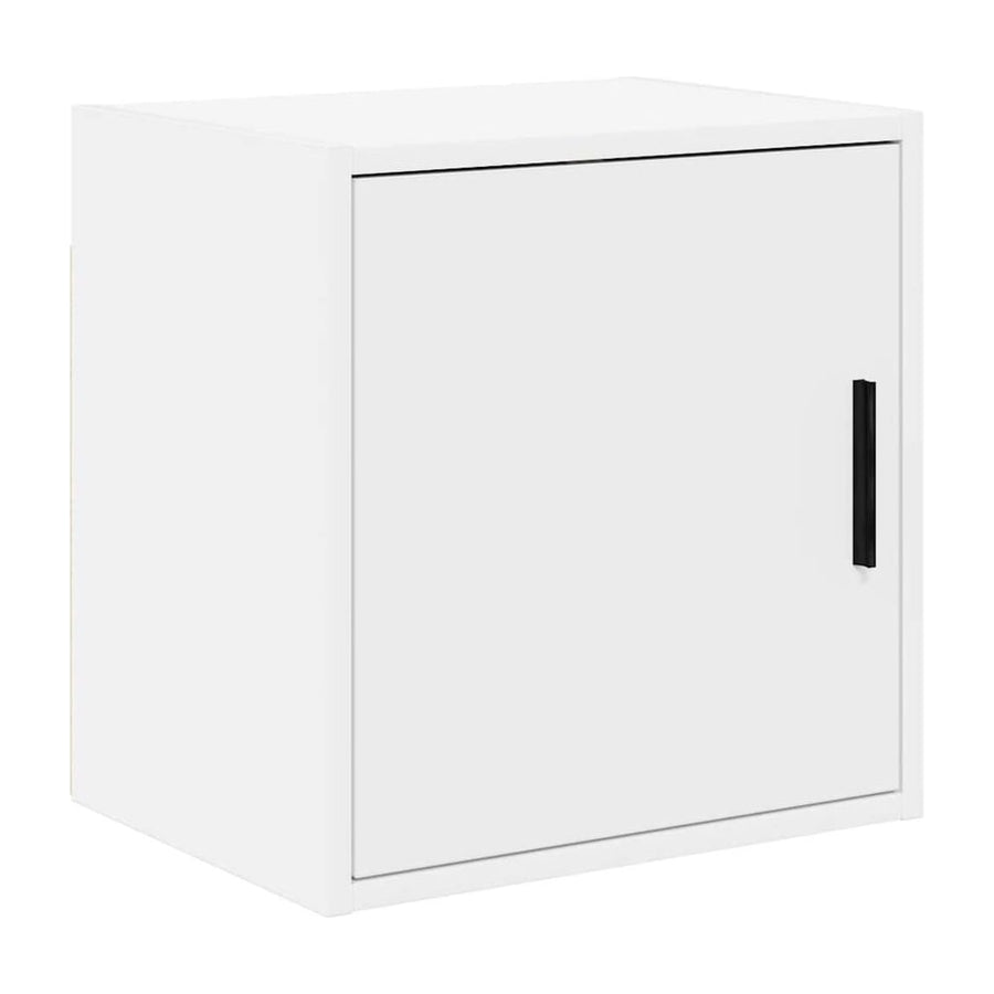 Garage Wall Cabinet White Engineered Wood