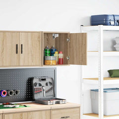 vidaXL Garage Wall Cabinet Sonoma Oak Engineered Wood 1