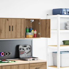 vidaXL Garage Wall Cabinet Artisan Oak Engineered Wood 2