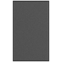 vidaXL Doormat Stripe Black and Grey 90x150 cm 1