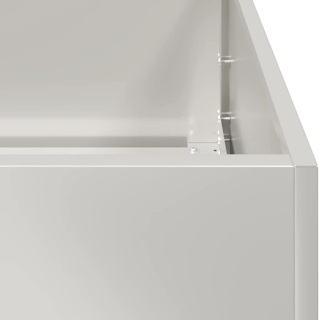 vidaXL Planter 40x40x40 cm Stainless Steel 6
