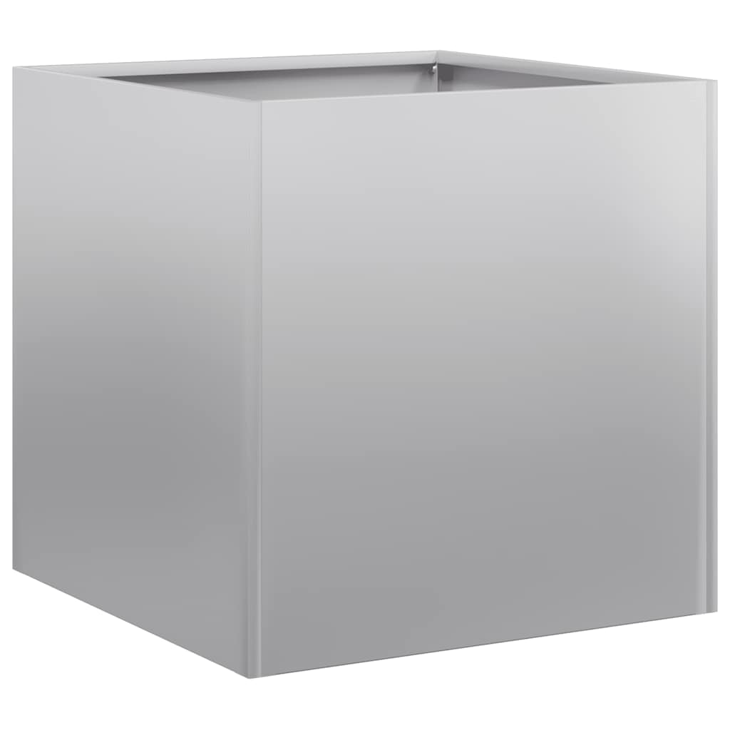 vidaXL Planter 40x40x40 cm Galvanised Steel 2