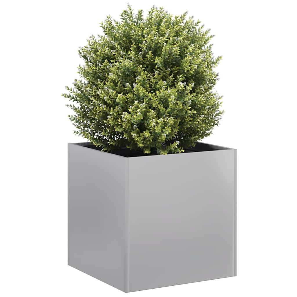 vidaXL Planter 40x40x40 cm Galvanised Steel 1