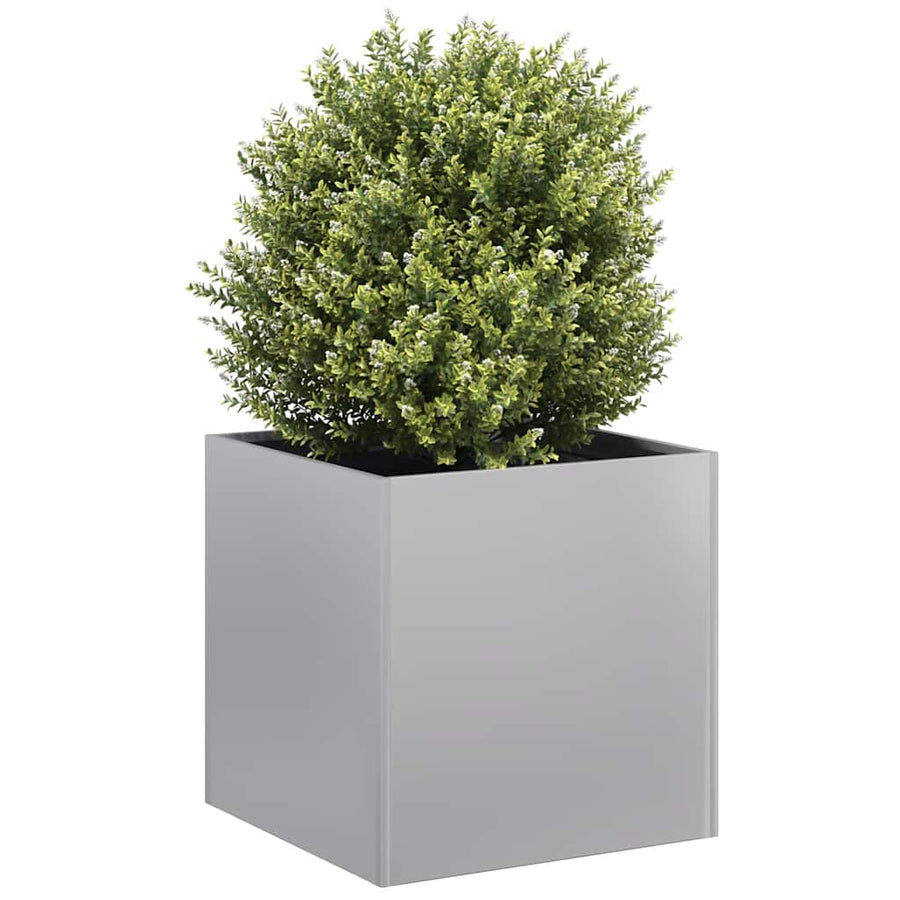 vidaXL Planter 40x40x40 cm Galvanised Steel 1