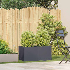 vidaXL Planter Anthracite 80x40x40 cm Cold-rolled Steel 3