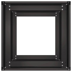 vidaXL Planter Black 40x40x80 cm Cold-rolled Steel 5