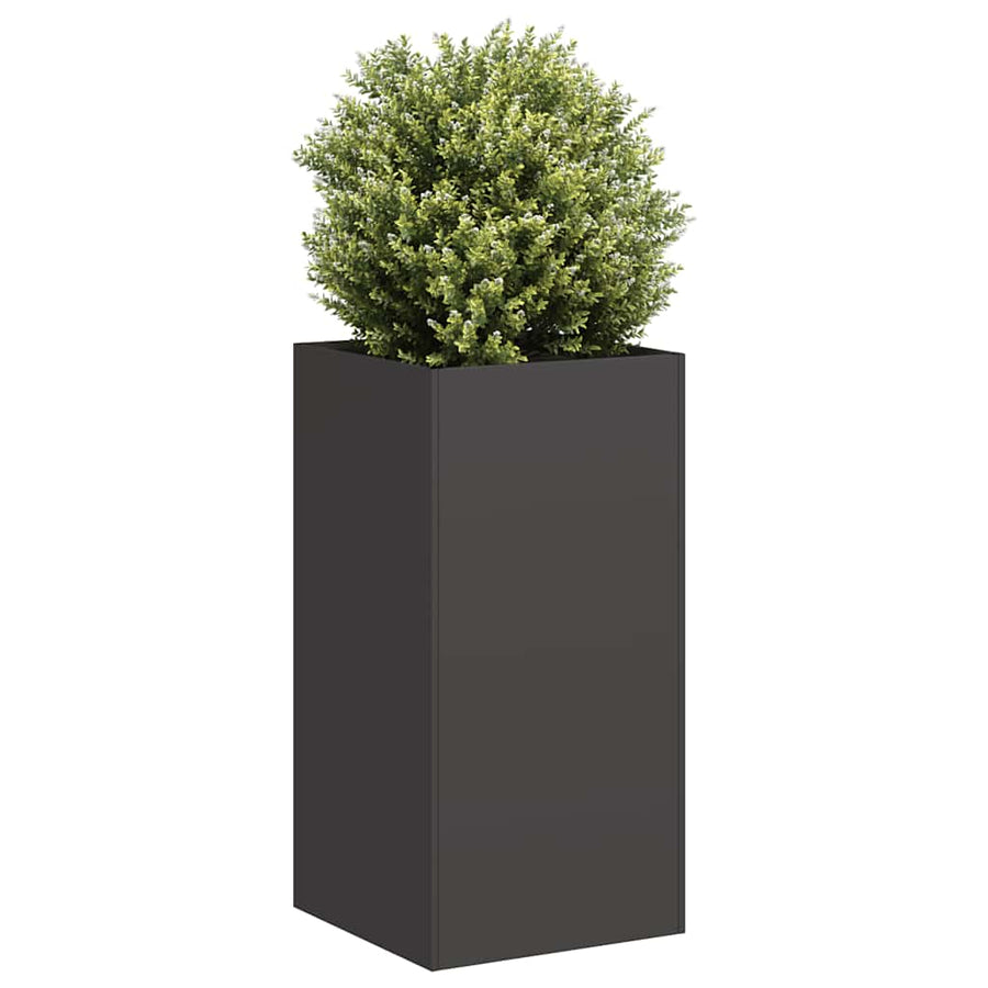 vidaXL Planter Black 40x40x80 cm Cold-rolled Steel 1
