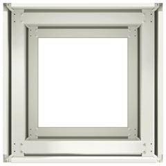 vidaXL Planter White 40x40x80 cm Cold-rolled Steel 5