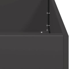 vidaXL Planter Black 40x80x40 cm Cold-rolled Steel 6