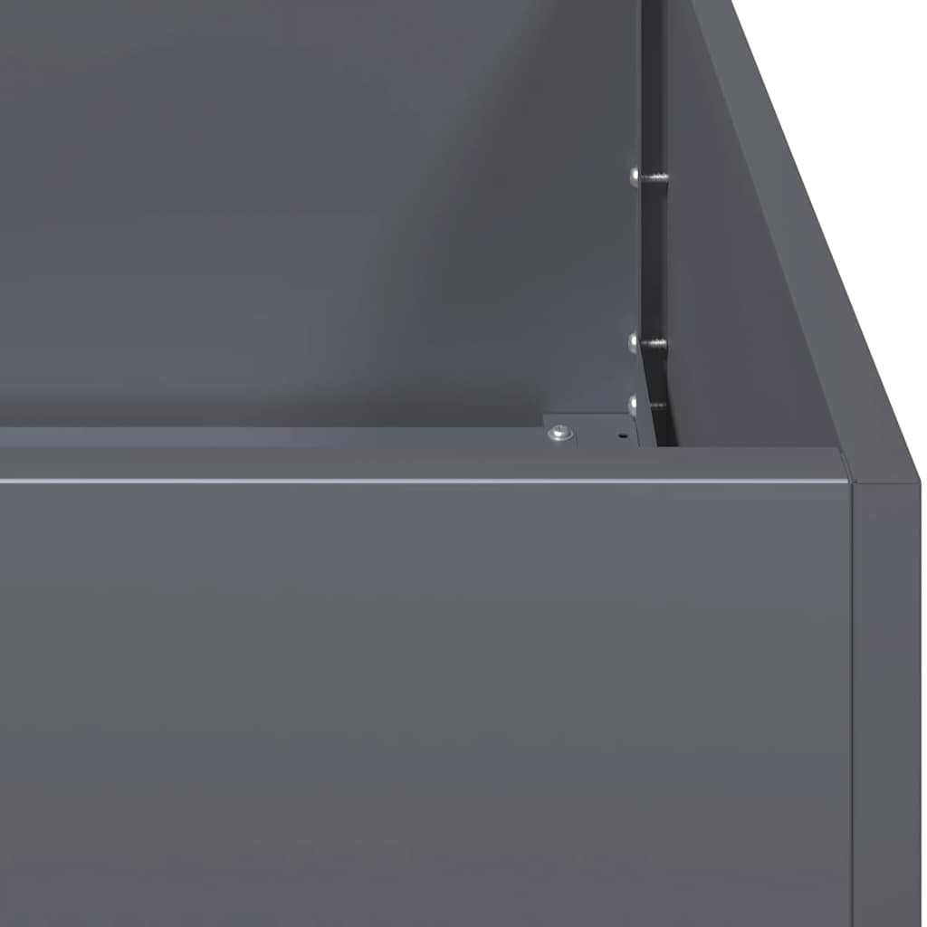 vidaXL Planter Anthracite 40x80x40 cm Cold-rolled Steel 6