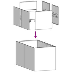 vidaXL Planter 40x80x40 cm Galvanised Steel 6