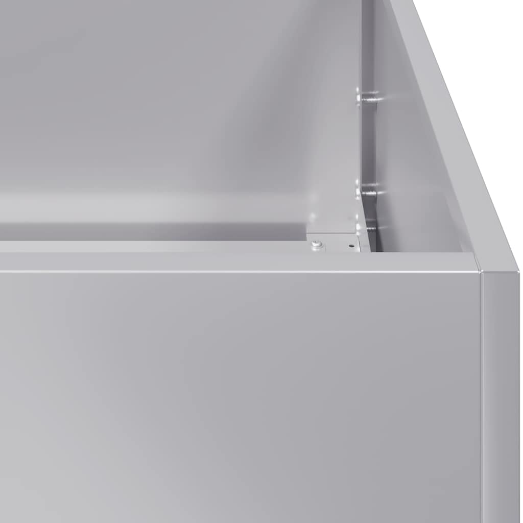 vidaXL Planter 40x80x40 cm Galvanised Steel 5