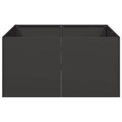 vidaXL Planter Black 80x80x40 cm Cold-rolled Steel 4