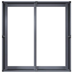 vidaXL Planter Anthracite 80x80x40 cm Cold-rolled Steel 5
